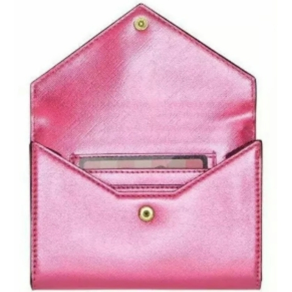 Victoria's Secret Jewel Metallic Envelope Pouch/Clutch/Wallet - Picture 3 of 4